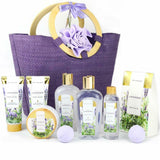 4 Sets of Spa Gift Baskets in Lavender, Vanilla, Cherry, and Lemon Scent for Women