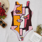 Swimsuits with Sexy Print, One Piece Swimwear for Women