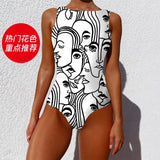 Surfing Swimsuits with Sexy Print One Piece Bathing Suit