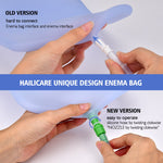 2QT Foldable Silicone Enema Bag Kit