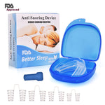 Anti Snoring Nasal Dilators With Mouth Guard For Sleep Care