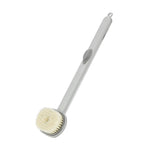 Long Handle Bath Brush With One-Tolch Bubbles Soap Dispenser
